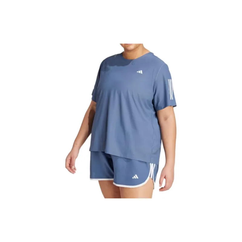 Adidas Free Shipping With AdiClub Own The Run Tee Plus Size-1