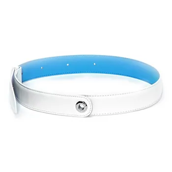MUYSO Eco-Friendly Recycled Leather Belt With Shoulder Strap Women's White