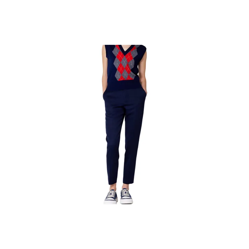 AMIPARIS Cigarette Fit Pants 'Nautic Blue'-1