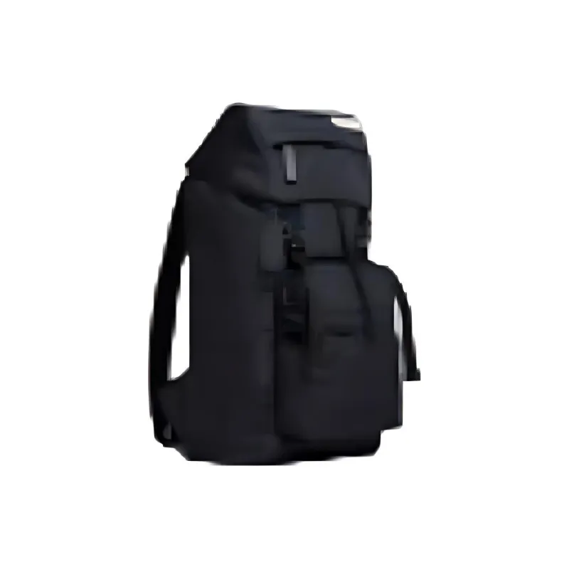 MARNI Polyester With Calfskin Backpack Unisex Black-1