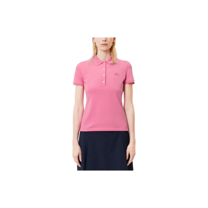 LACOSTE Polo Shirt Women's Pink-2