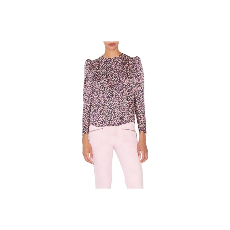 ISABEL MARANT Lensy Graphic-print Blouse-2
