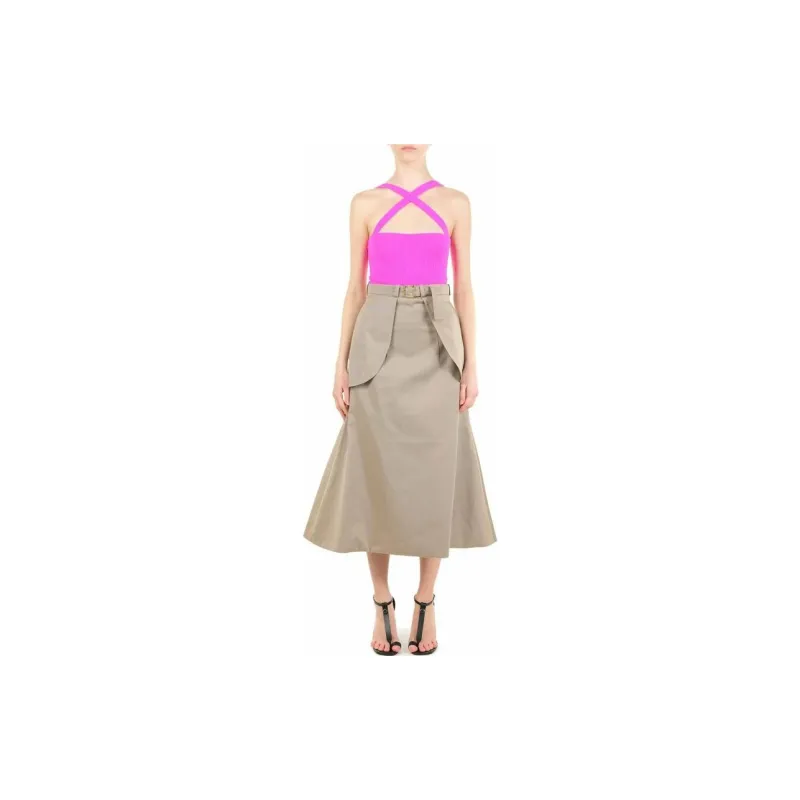 Patou Cross Strap Cable Knitted Top-2