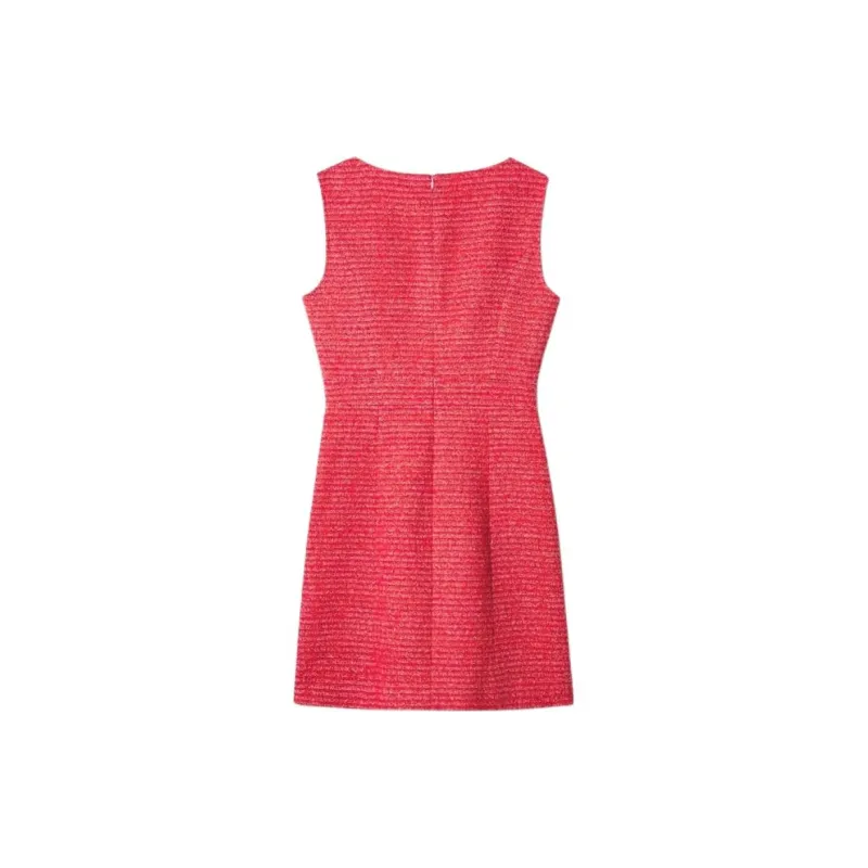PSALTER Sleeveless Dress Women's Rose Red-1