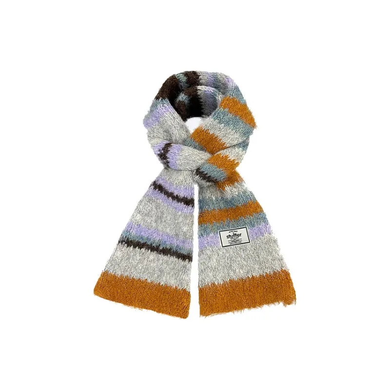 STUFFER Contains Wool Knit Scarves Unisex-9