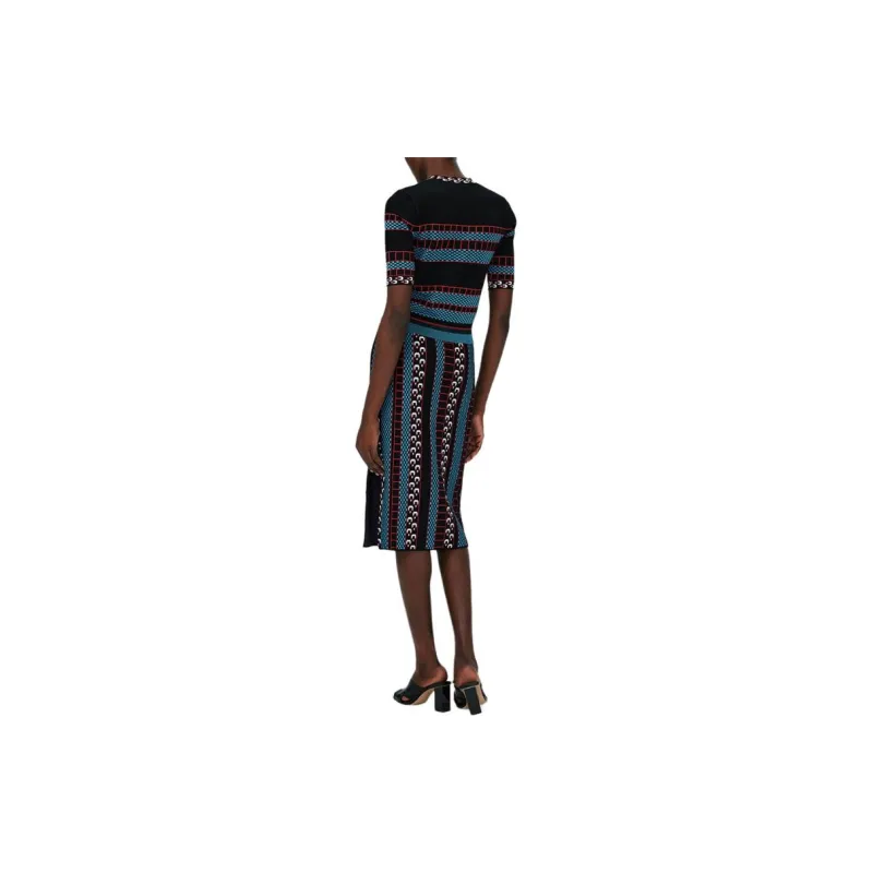DVF Diane Von Furstenberg Sallie Knit Jacquard Skirt-3