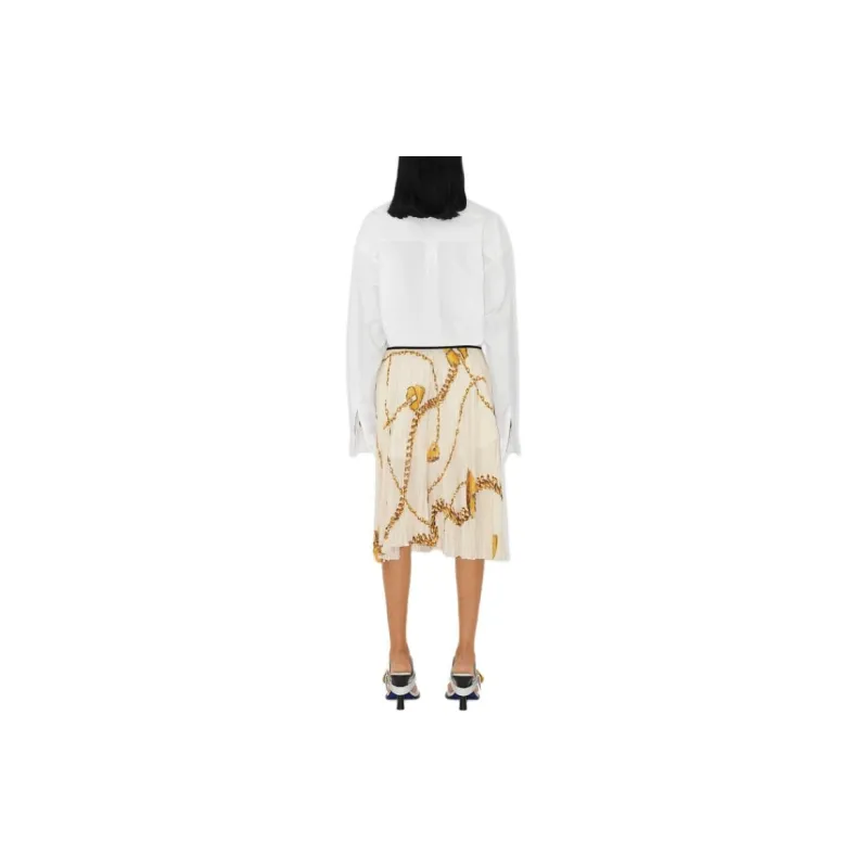 Burberry Shield Hardware Jersey Skirt-2
