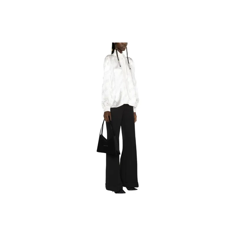 Vetements Monogram Scarf Blouse 'White'-3