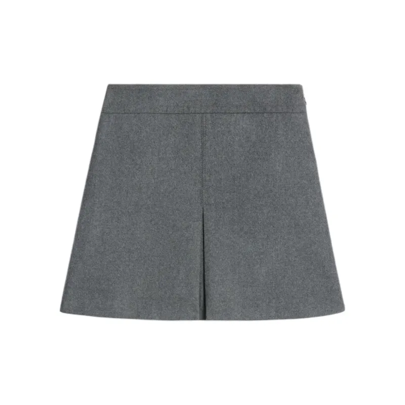 CELINE Trapeze Mini Skirt In Flannel Twill-1