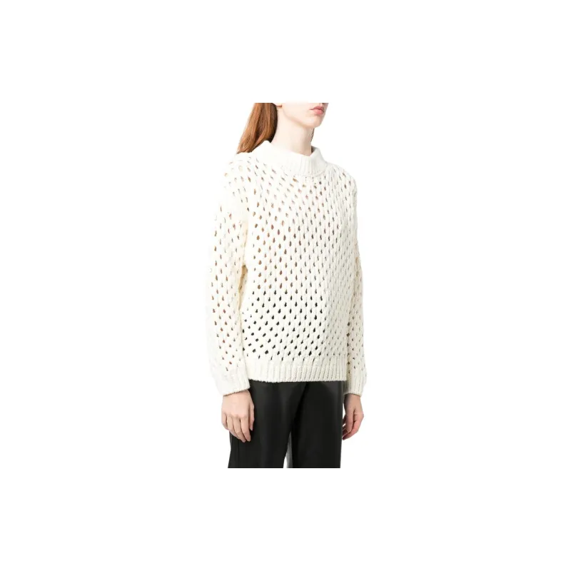 Alysi Long Sleeved Crewneck Knitted Jumper-3