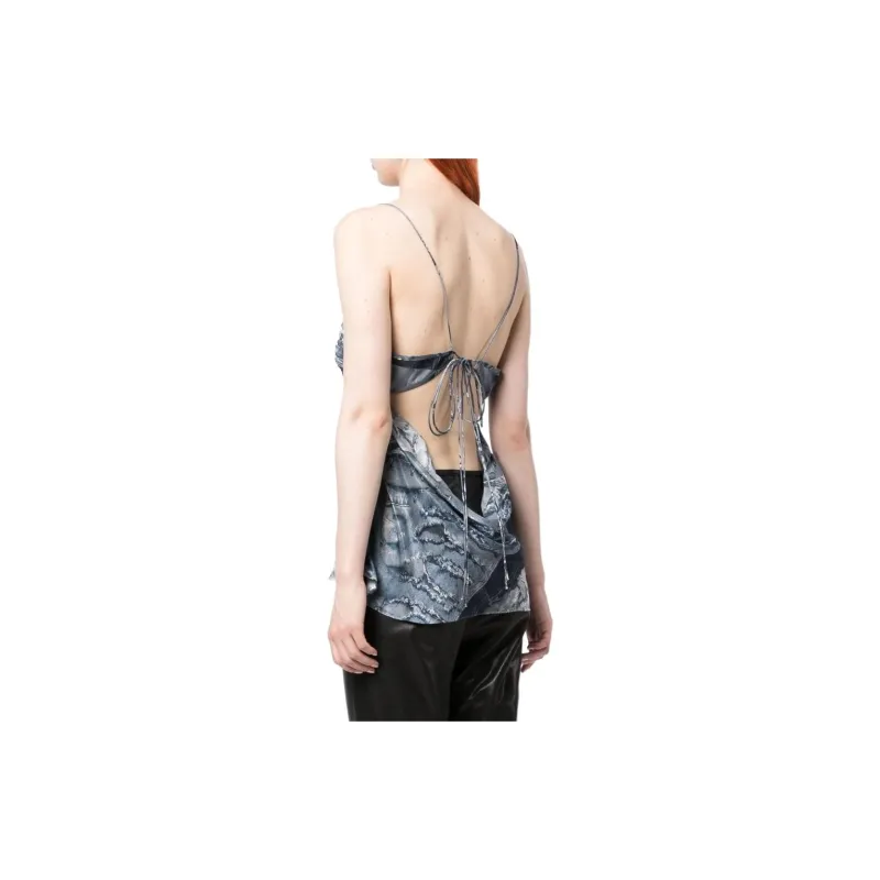 NATASHA ZINKO Denim print Camisole-2