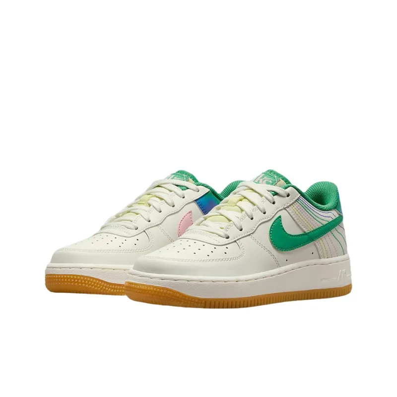 Nike Air Force 1 Low LV8 3 Heel Stitch Sail Stadium Green GS-4