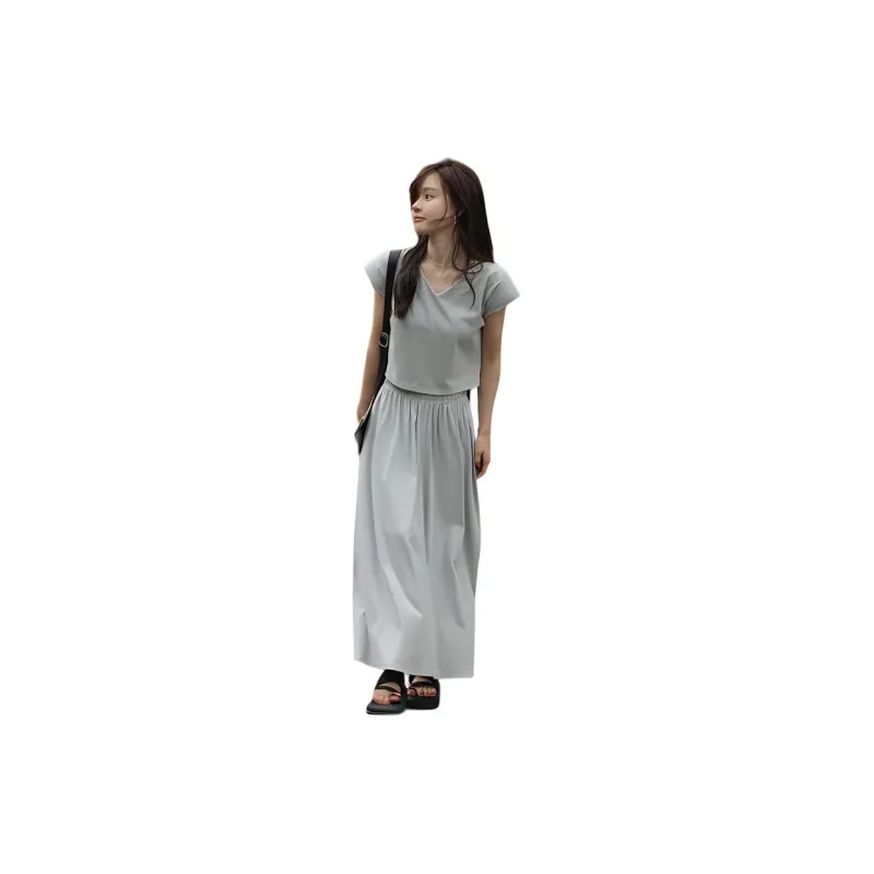 Mt Skirt Set Women's Heather Gray-1