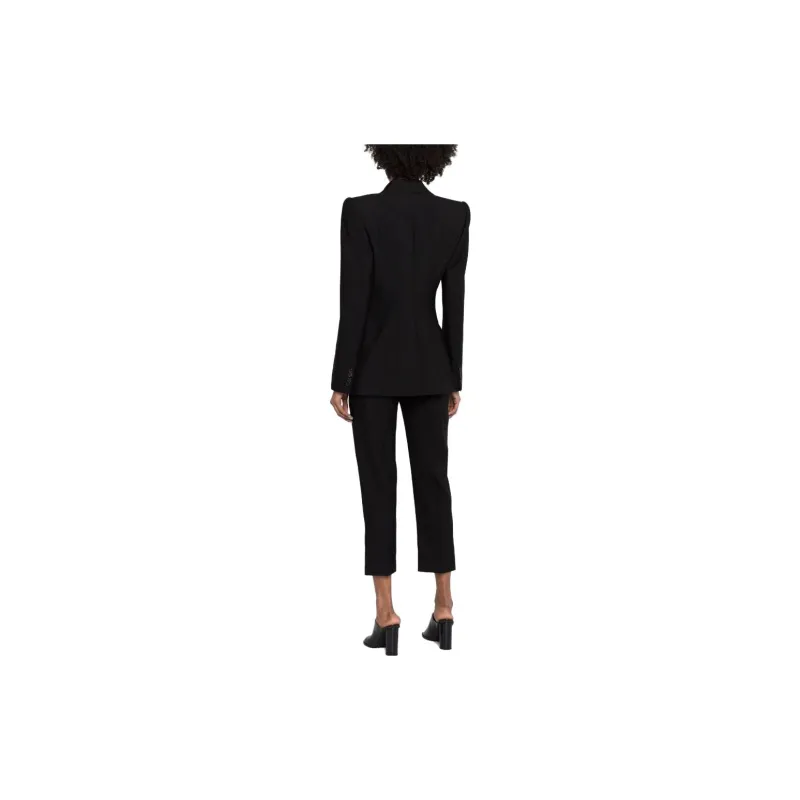 Alexander McQueen Asymmetric Double Breasted Tailored Blazer-2