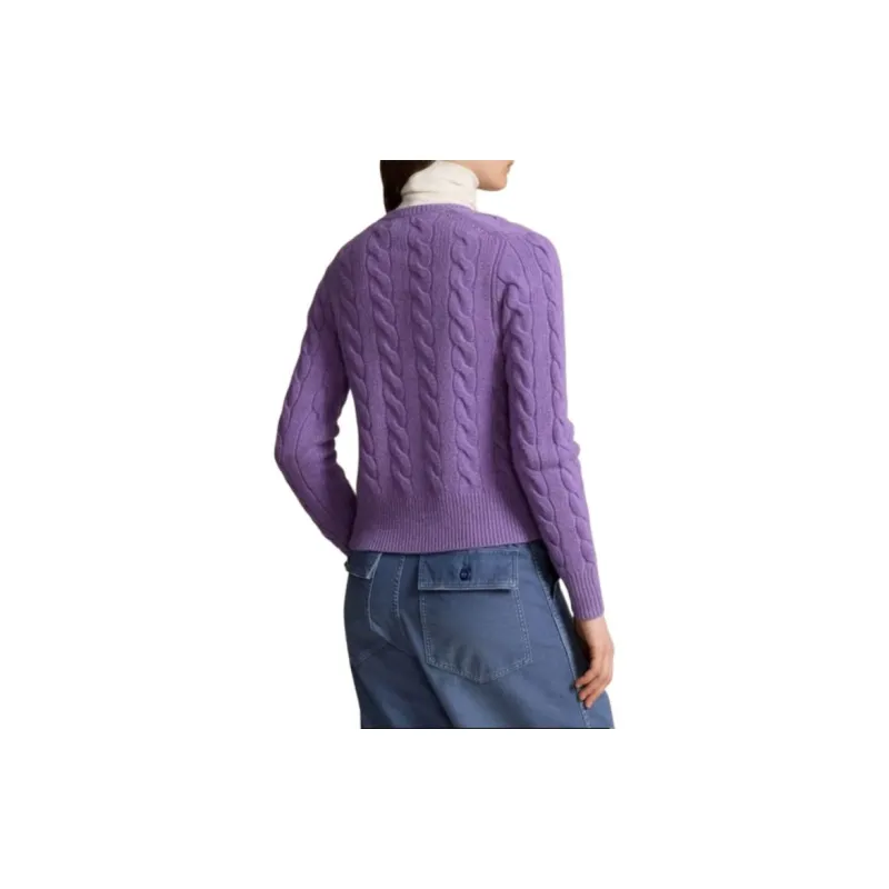 Polo Ralph Lauren Pony Embroidered Cable Knit Cardigan-3