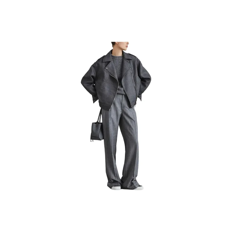Brunello Cucinelli Pinstriped Wool Trousers-3