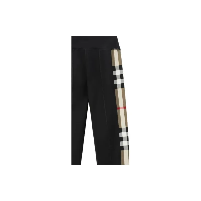 Burberry Check Print Leggings 'Black'-5