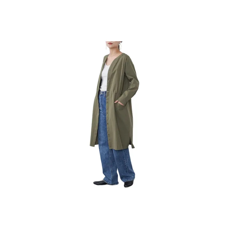 Beams Jackets & Coats Women's Olive Green-7