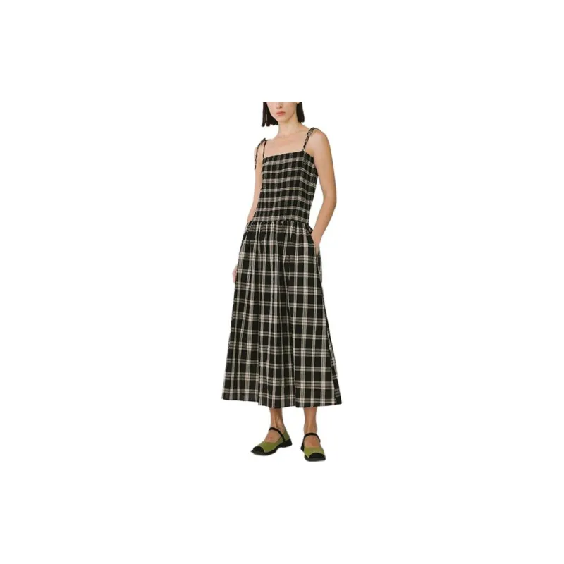 CUBIC Slip Dresses Women's Black-3