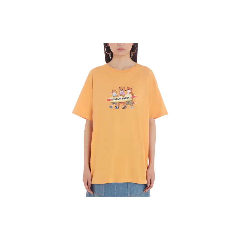 Maison Kitsune Fox Printed Crewneck T Shirt-3
