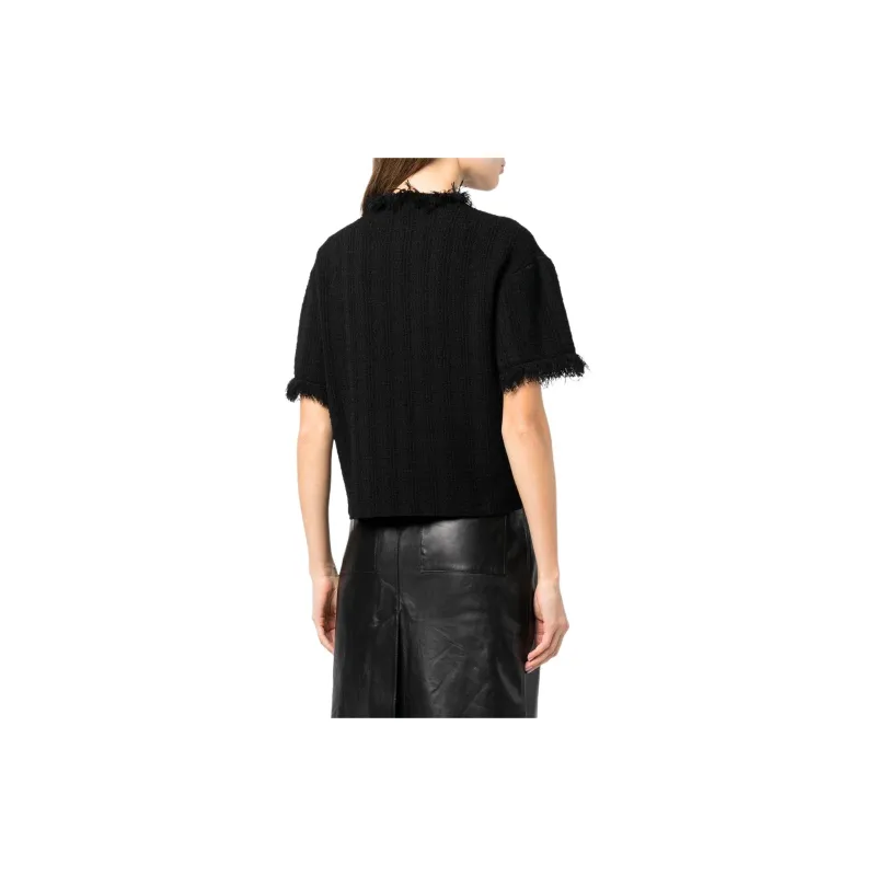 PROENZA SCHOULER Frayed edge Short sleeve Jumper-1