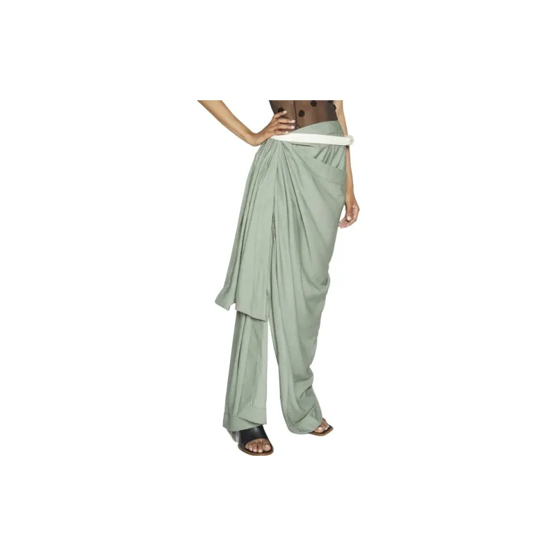 Jacquemus La Jupe Gathered-detail Maxi Skirt-3