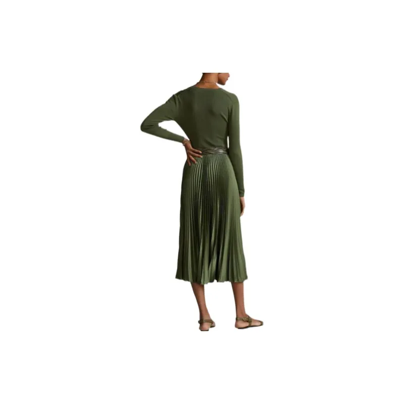Polo Ralph Lauren Long-Sleeved Dresses Women's Green-2