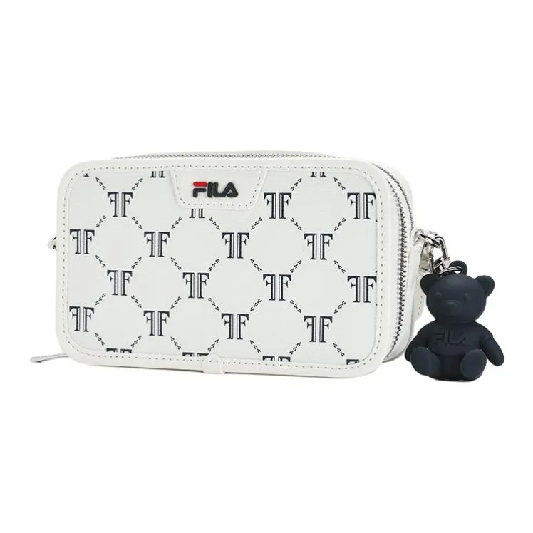 FILA Polyvinyl Chloride Crossbody Bag, Shoulder Bag Regular Women's Ice Cream White-1