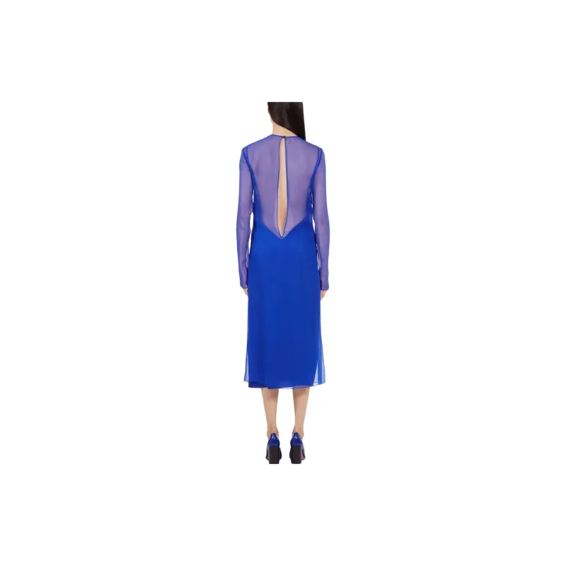 Ferragamo Layered design Silk Dress-2