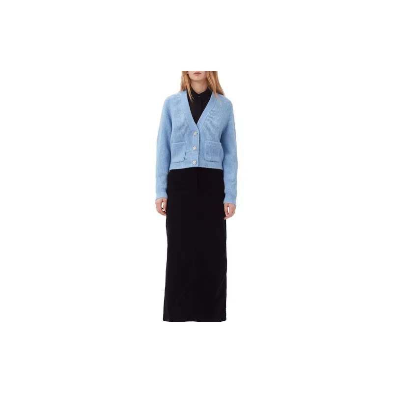 GANNI FW23 Knitwear Women's Pink Blue-1