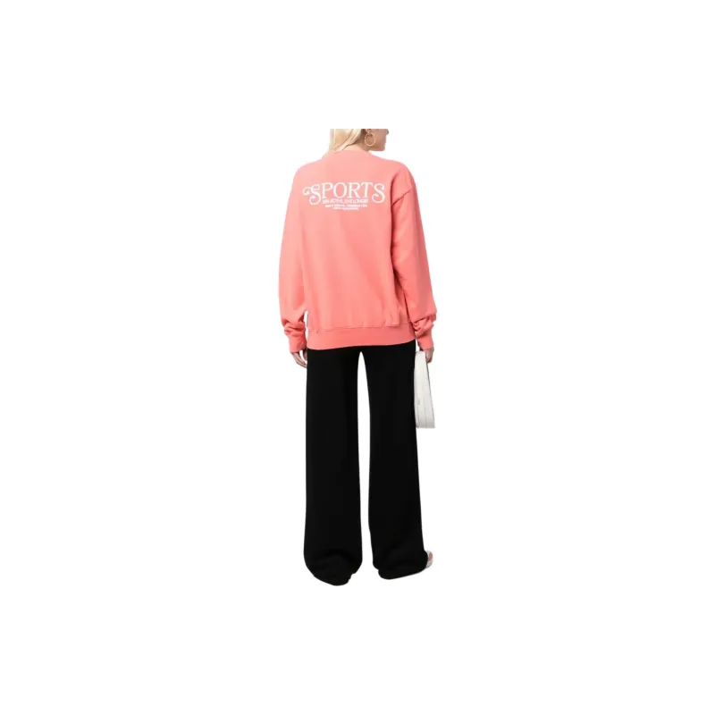 SPORTY & RICH Logo Printed Crewneck Jumper-2