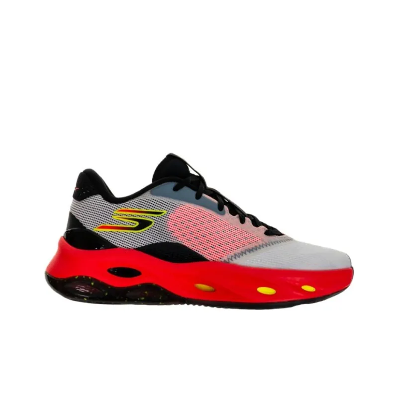Skechers SKX Float Cushioned Slip Resistant Low Top Basketball Shoes Men's White Red Black-1