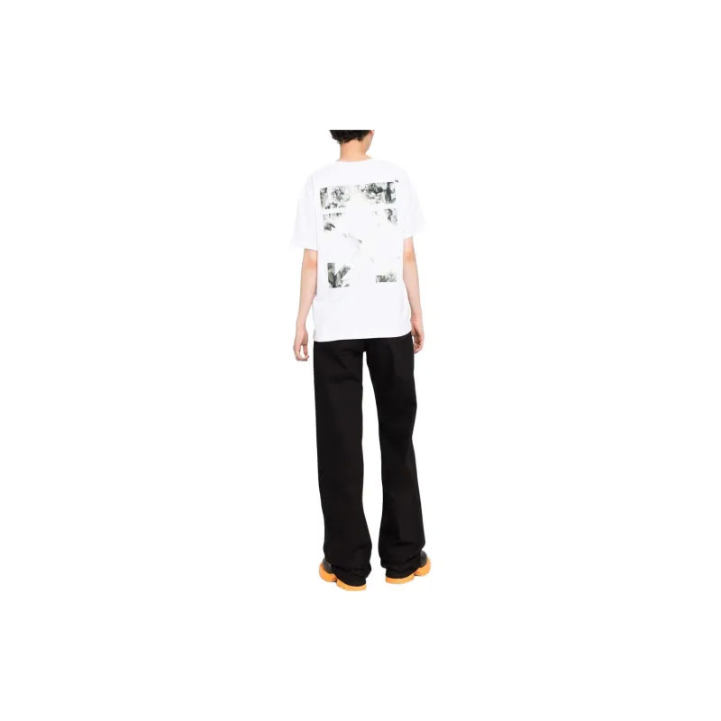OFF WHITE Flock Chine Flower Arrow Tee White/Multi-2