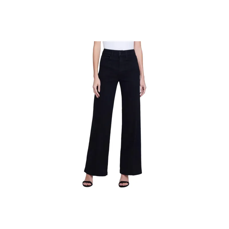 L'AGENCE Janine High rise Wide leg Jeans-2