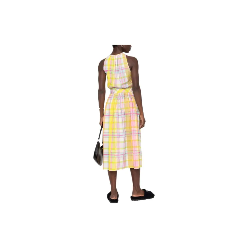 MOSCHINO Sleeveless Dresses Women's Yellow-2