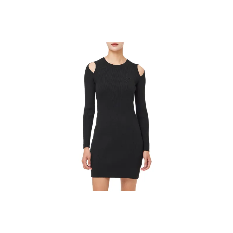 CALVIN KLEIN Long Sleeved Dresses Women's Black-4