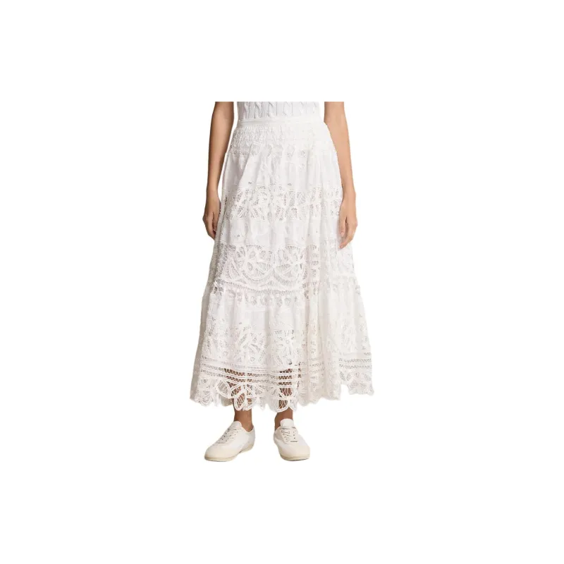 Polo Ralph Lauren Battenberg-lace Midi Skirt-1