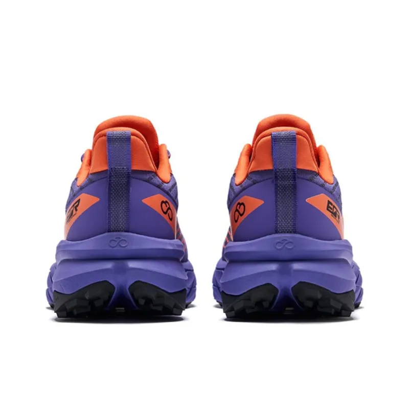 Erke Aspect Low Top Running Shoes Men's Signal Purple Fluorescent Orange-3