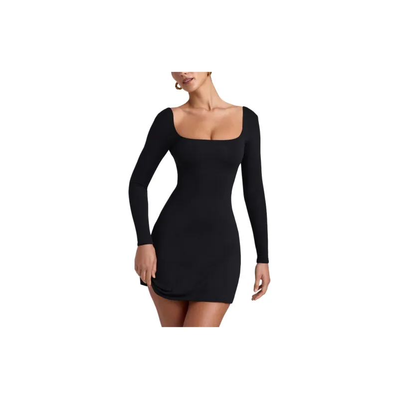 OH POLLY HOPE Long-Sleeved Dresses Women's Black-1