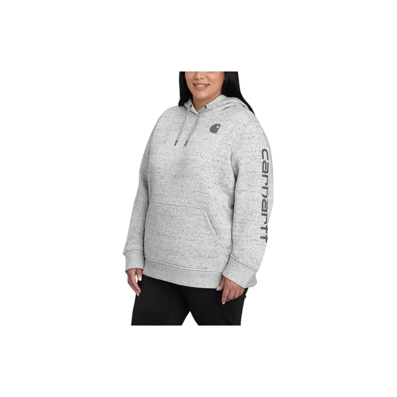 Carhartt 102791 WOMEN'S MIDWEIGHT LOGO SLEEVE GRAPHIC HOODIE Sweatshirt RELAXED FIT Women's-2