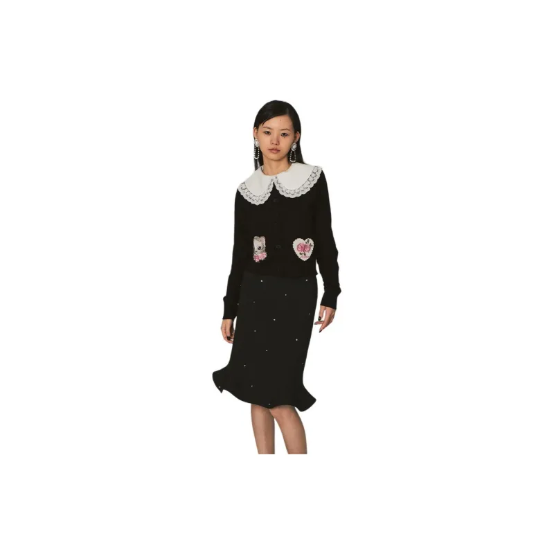 CatPunch Knitwear Women's Black-4