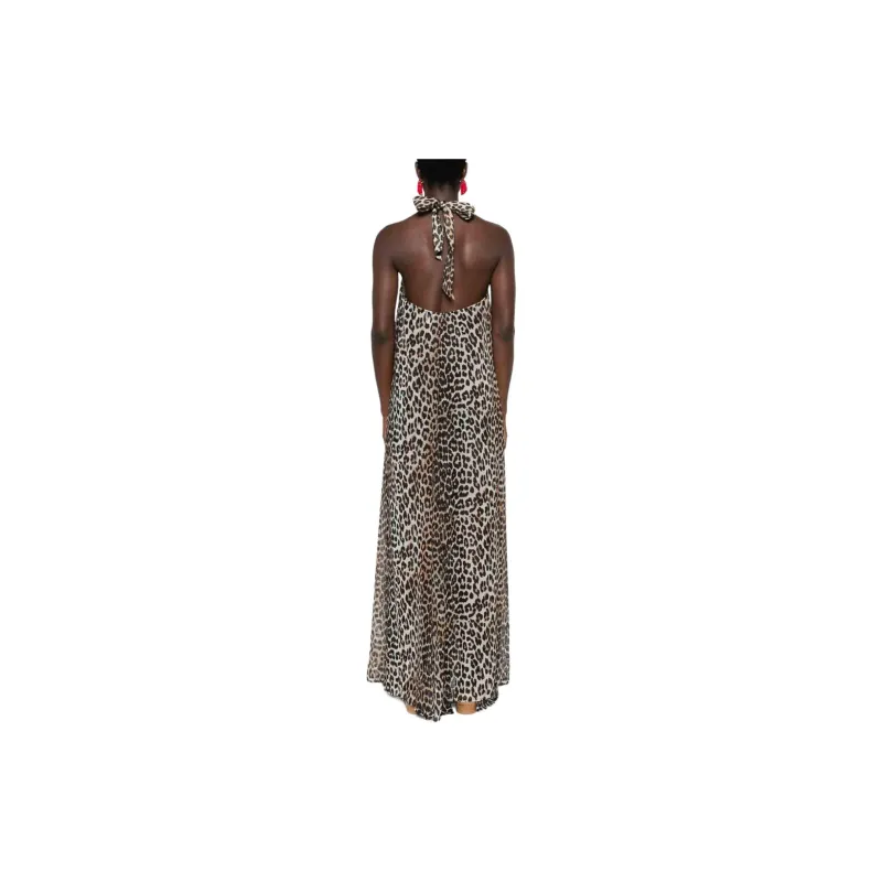 GANNI Leopard print Maxi Dress-2