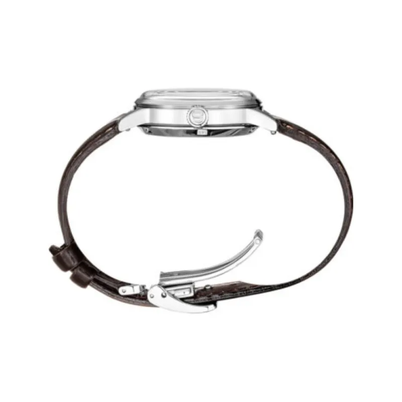 SEIKO Pilot Series Mechanical Movement Genuine Leather Strap Watch Women's Watch Coffee Watch Dial-2