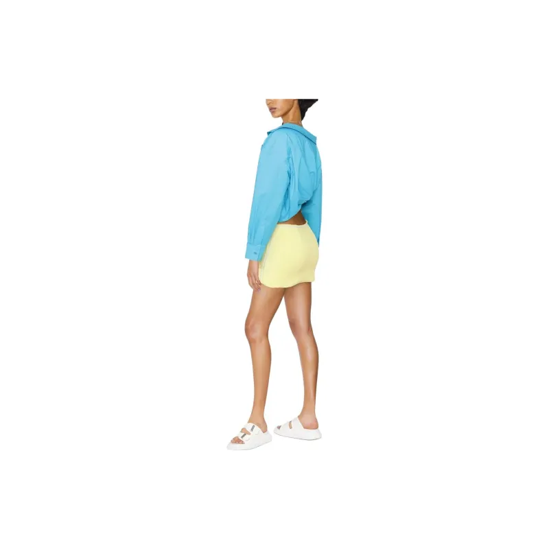 Jacquemus Casual Short Skirts Women's Yellow-3