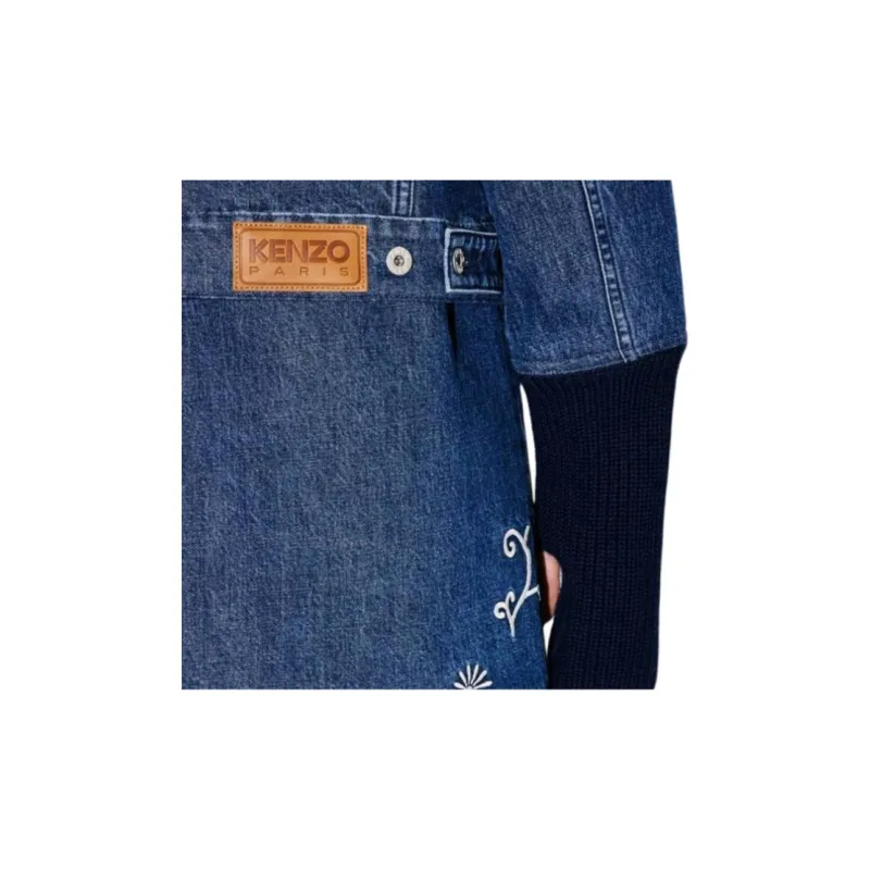 KENZO Marguerite Embroidered Trucker Jacket-5