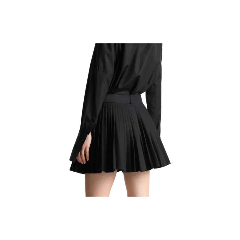 DIOR Logo Engraved Pleated Mini Skirt-3