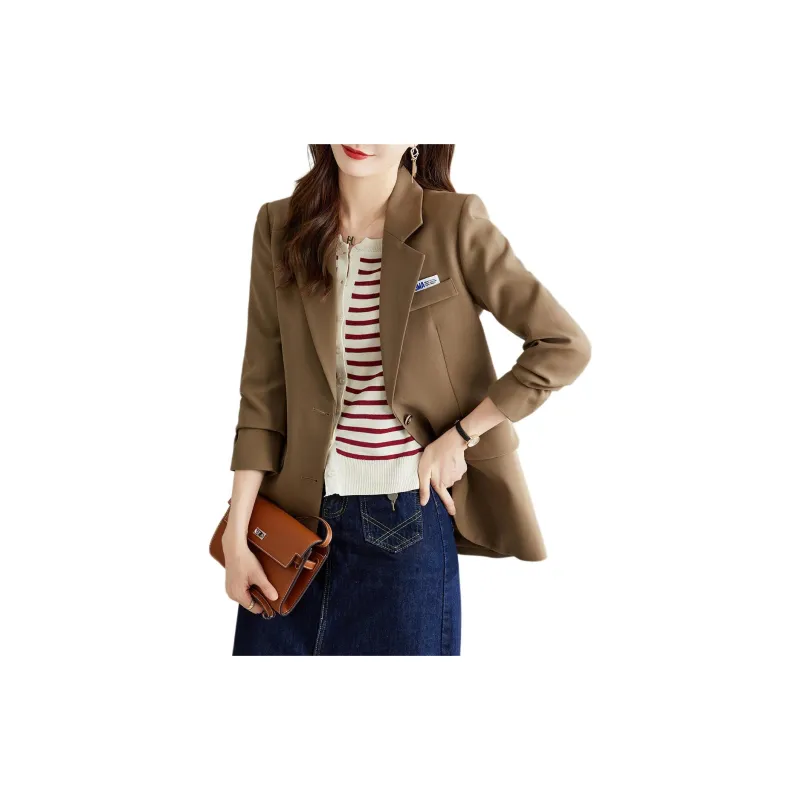 TERRE BLEUE Business Suit Women's Dark Coffee-2