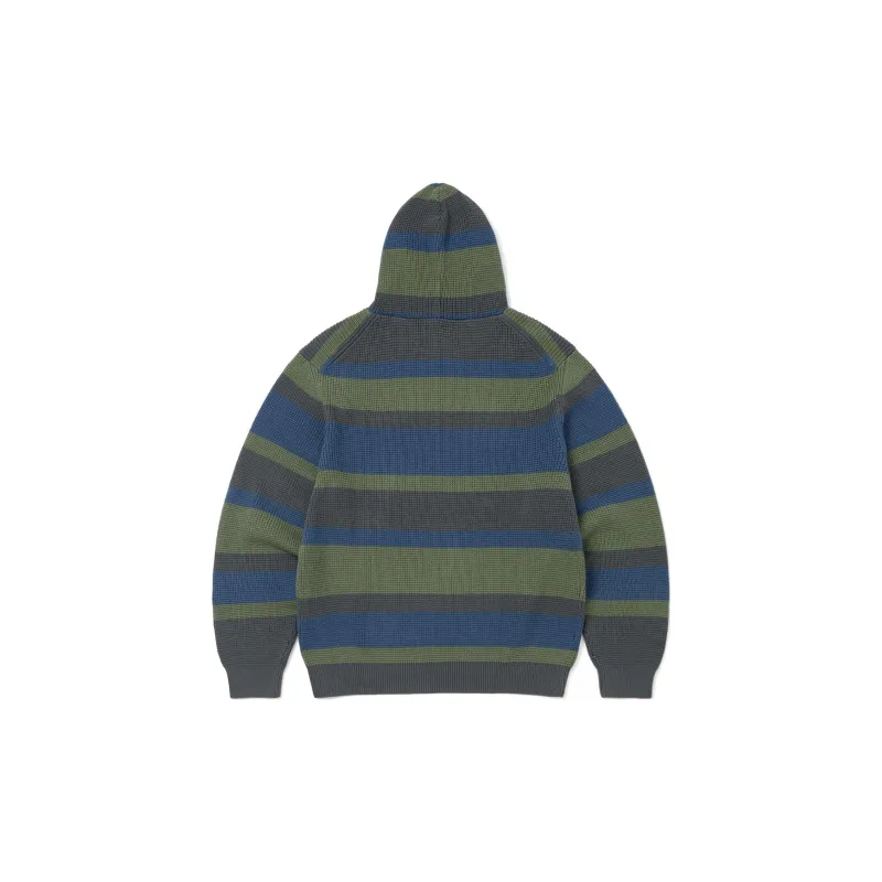Thisisneverthat Striped Waffle Knit Hoodie-1