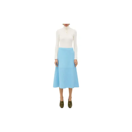 Bottega Veneta Casual Long Skirts Women's Light Blue