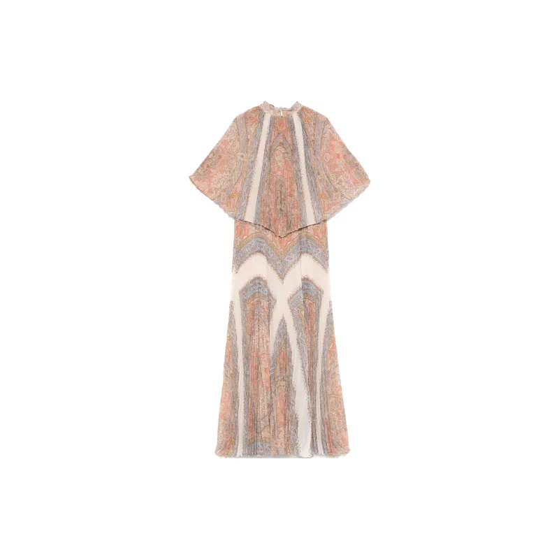 Zimmermann Illustration Sunray Round Neck Midi Dress-1